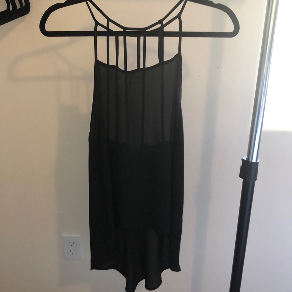 Black chiffon blouse